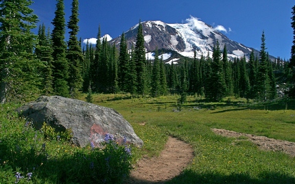 Mt Adams as seen from the Killen Creek trail in the Mt Adams Wilderness